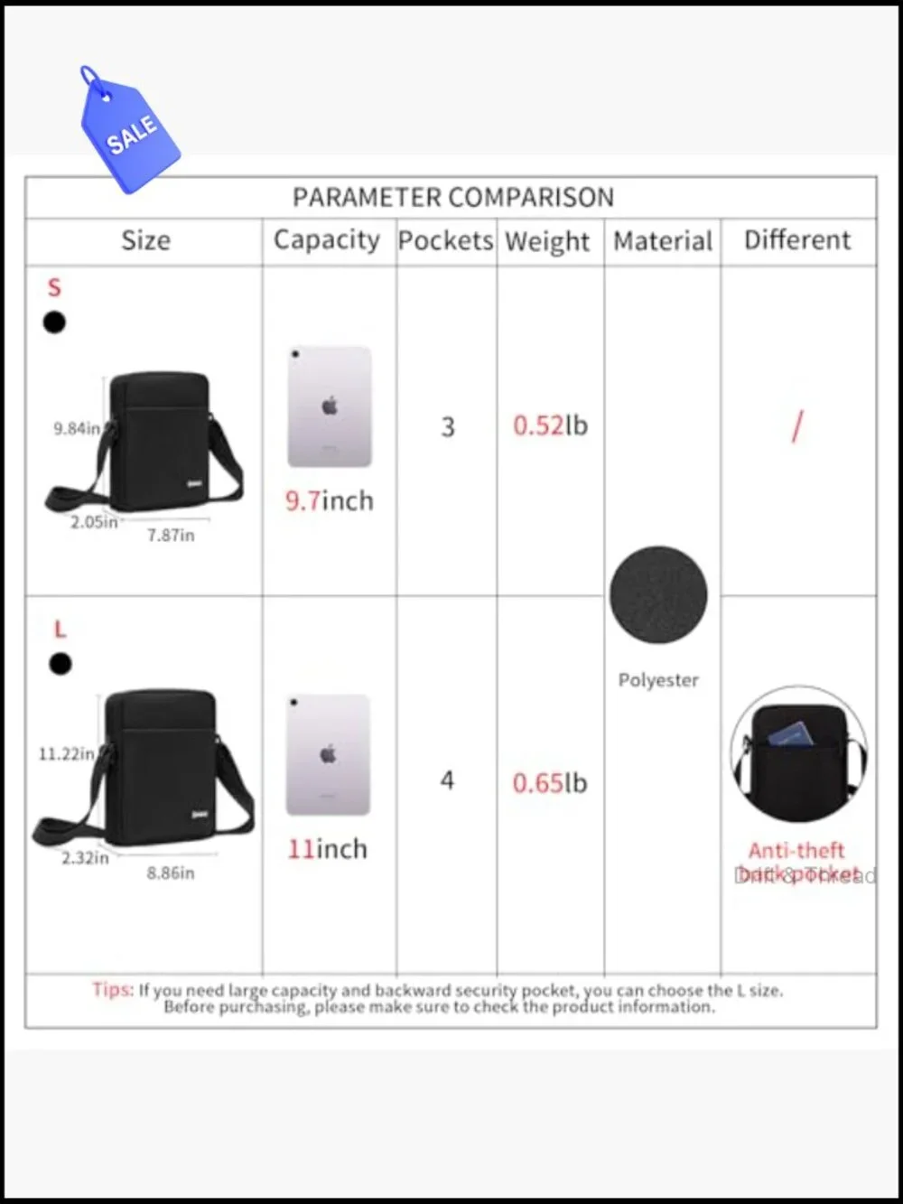 Nylon Messenger Bag Crossbody Shoulder Bag Business Slim Work Travel Sling